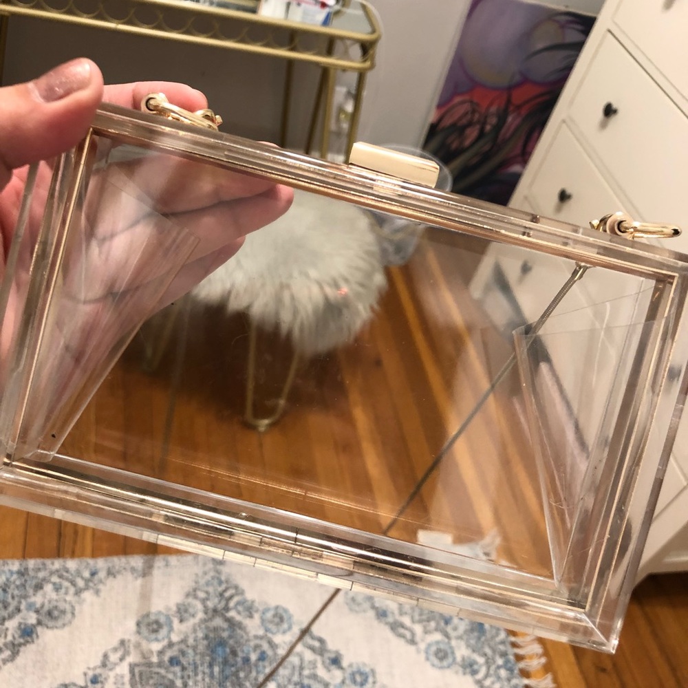 Clear plastic purse